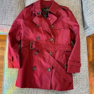 Coach Women's Burgundy Trench Coat